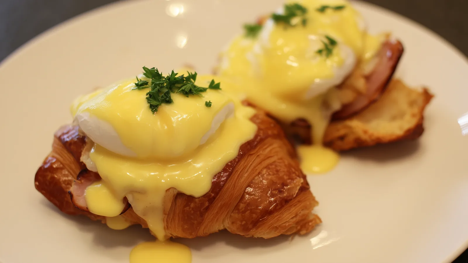 Фото блюда: Яйца Бенедикт с голландским соусом