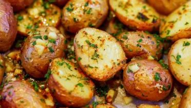 Фото рецепта Картофель Айдахо с чесноком и зеленью