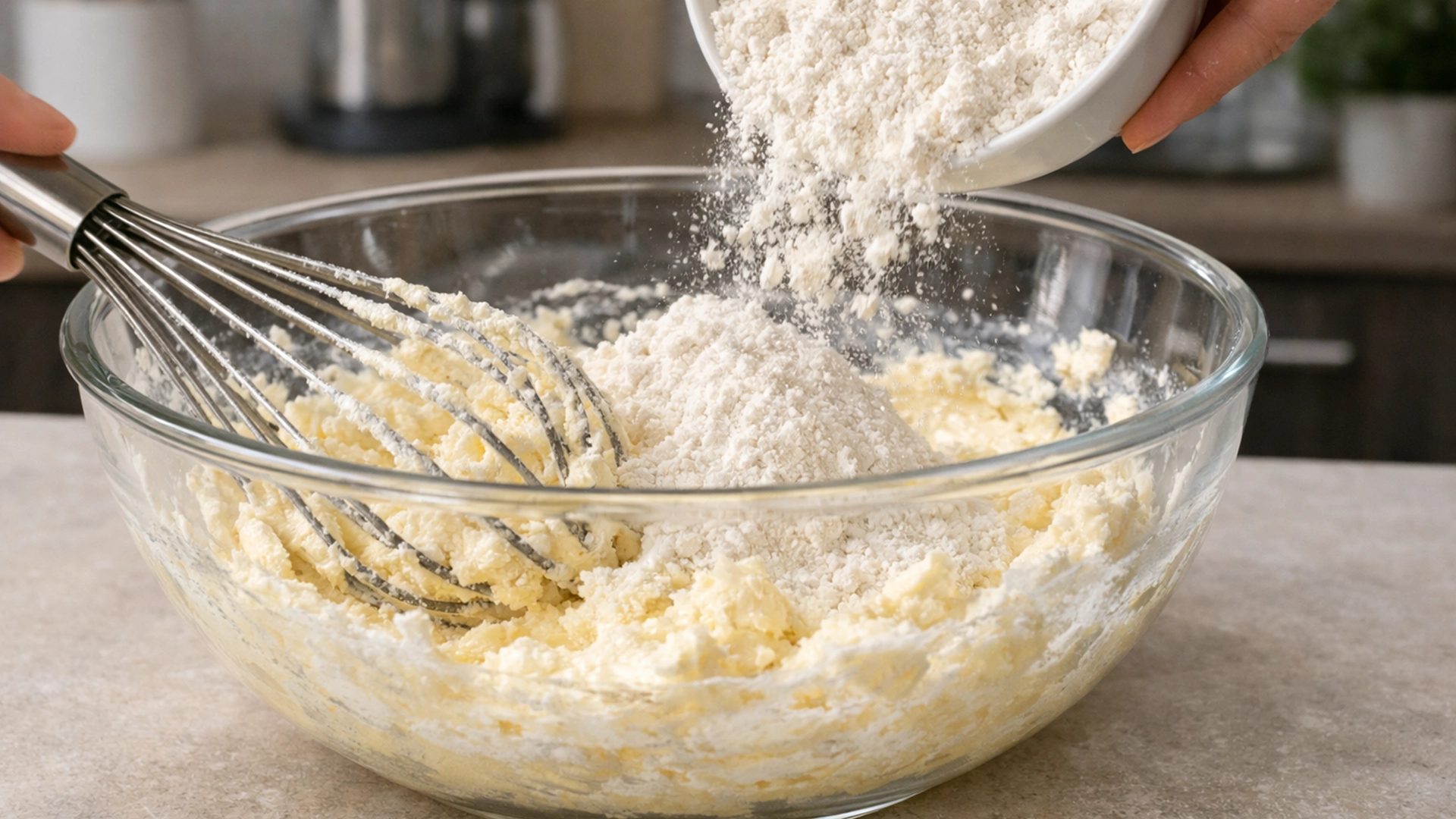 приготовление теста для яблочного пирога