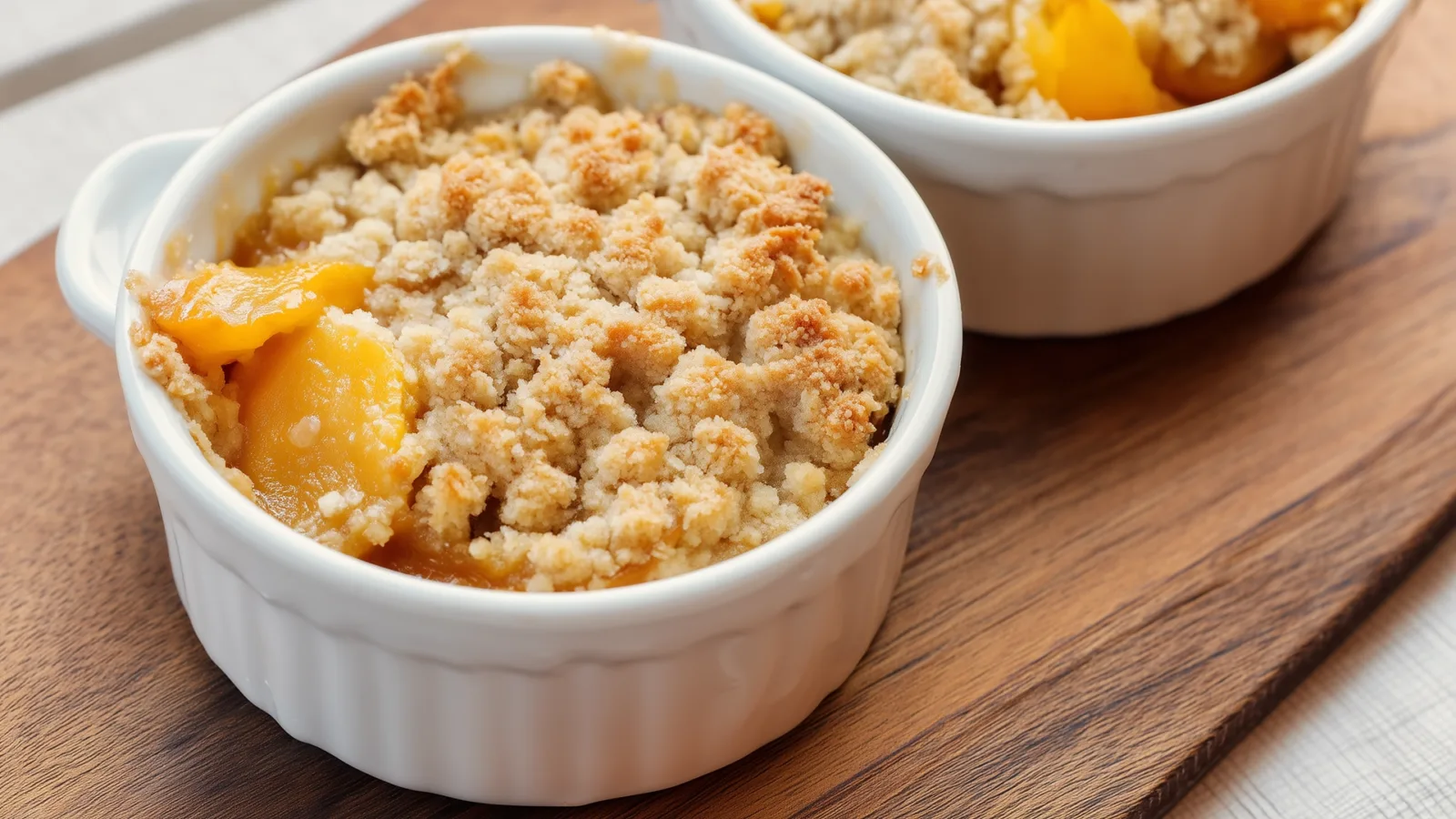 Фото блюда: Крамбл с абрикосами по простому рецепту
