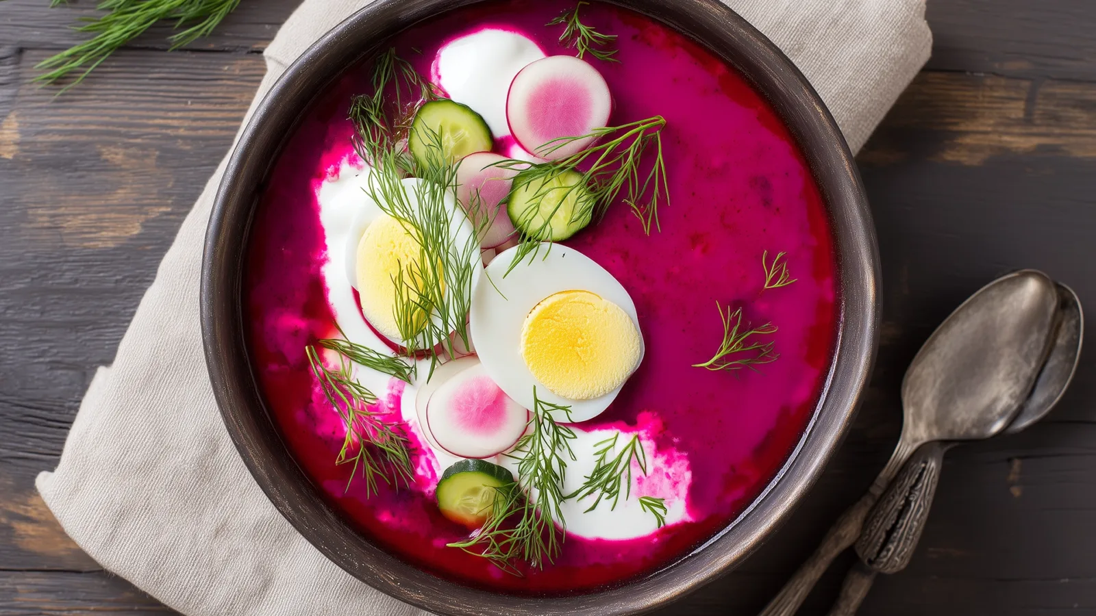 Фото блюда: Холодник с маринованной свёклой