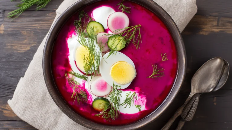 Фото рецепта: Холодник с маринованной свёклой