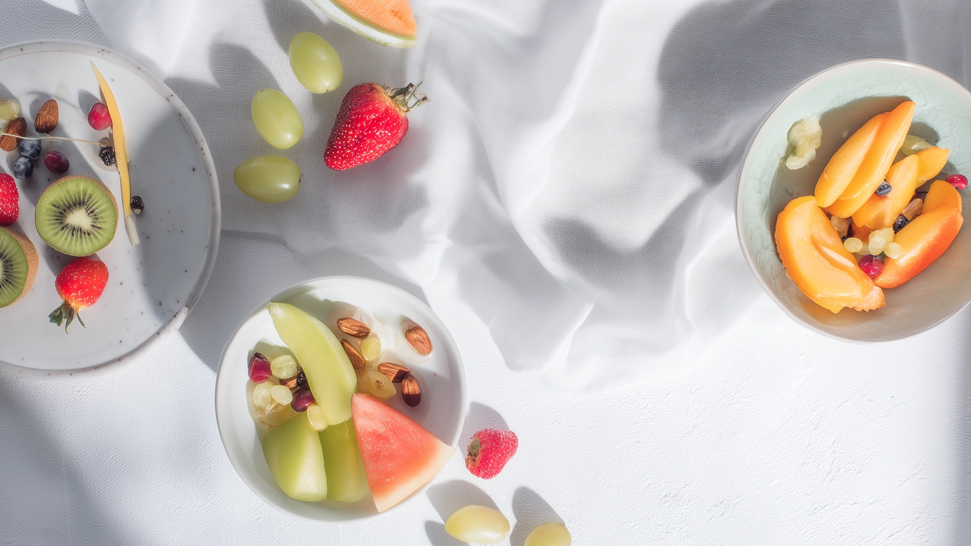 Блюда с фруктами