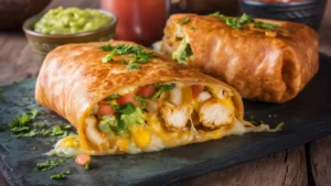 Фото блюда: Чимичанга с курицей и овощами