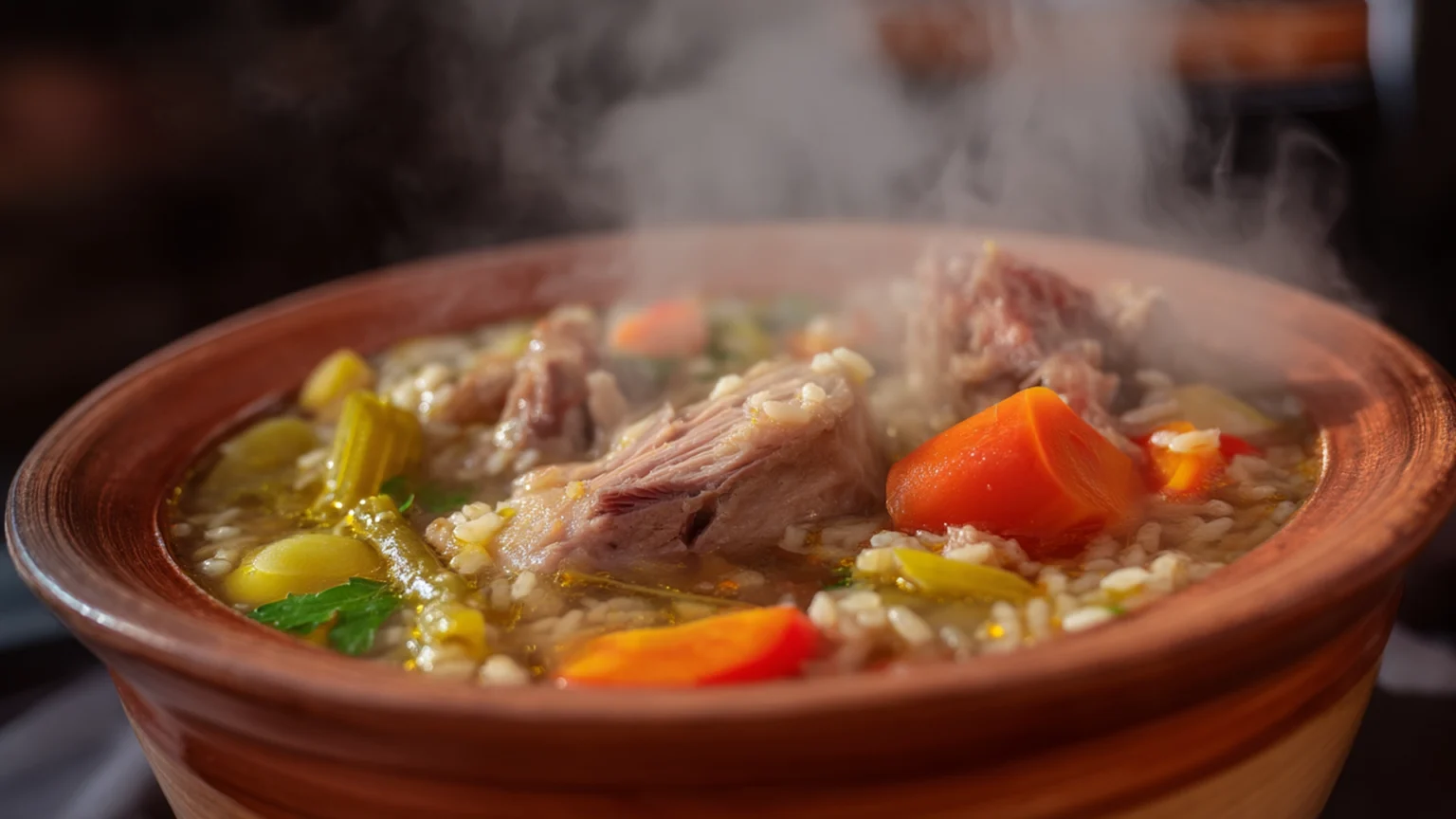 Фото блюда: Суп из свиных ребрышек