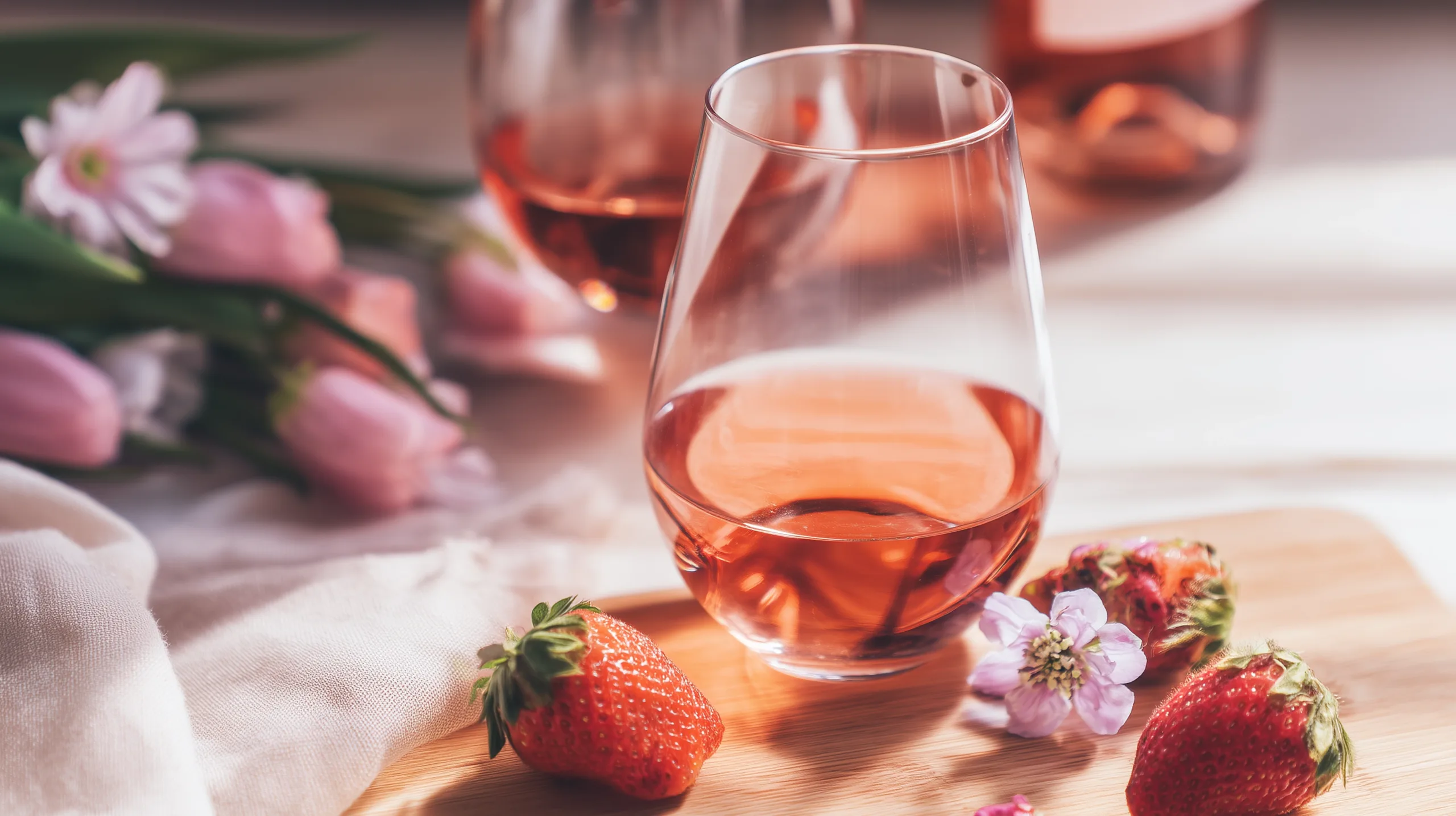 Вино розовое полусухое