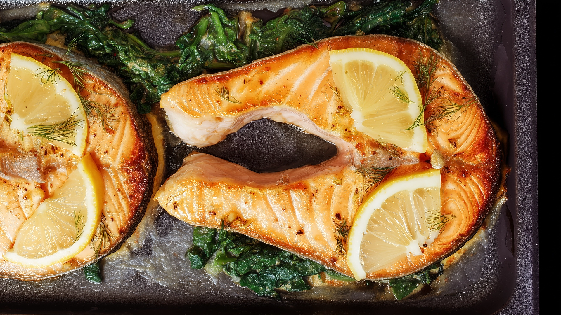 Фото блюда: Стейки из кижуча с лимоном и сливочным маслом