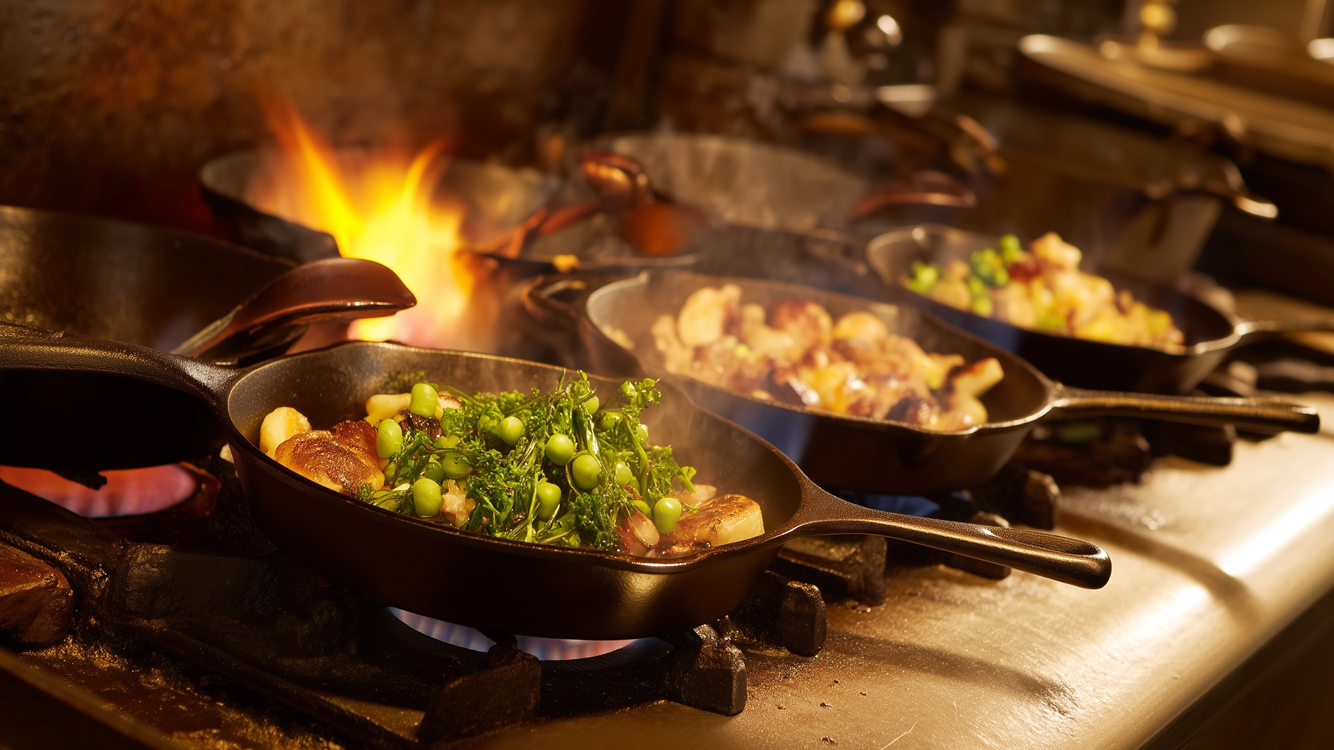 Блюда на сковороде