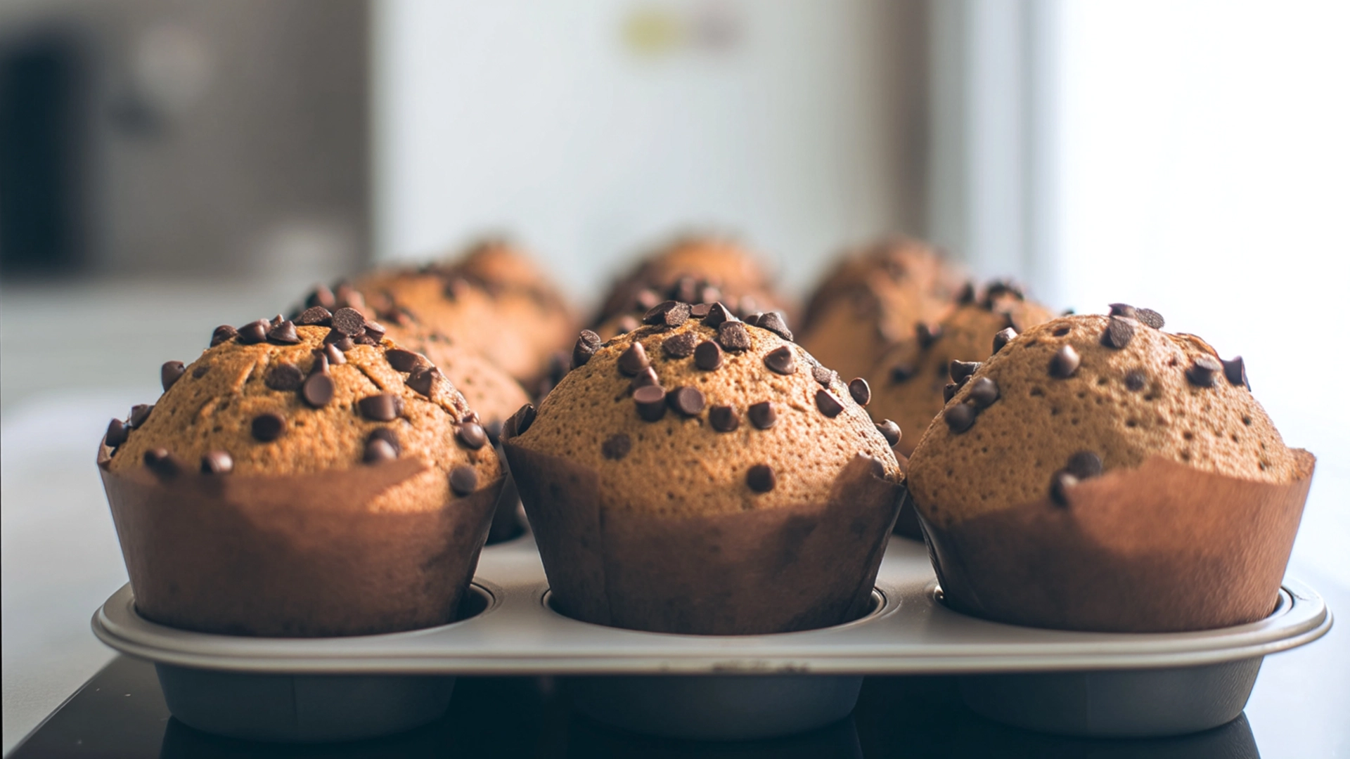 Фото блюда: Воздушные амарантовые маффины с шоколадными каплями