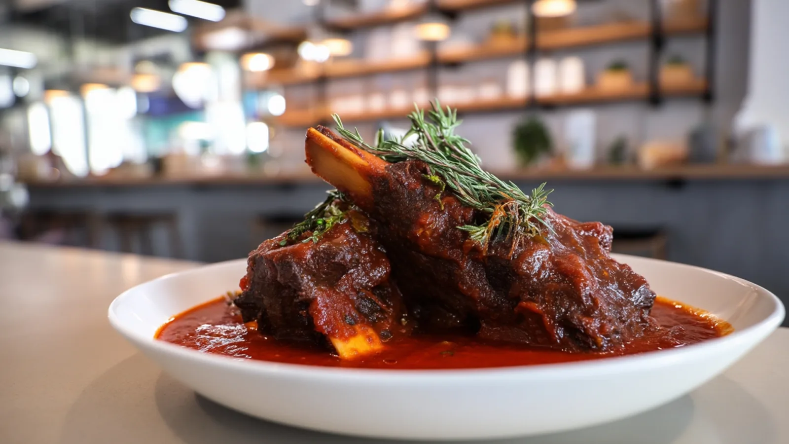 Фото блюда: Говяжьи рёбра в мягком томатном соусе