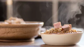 Фото рецепта: Гречка с бастурмой с мягким ароматом