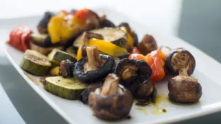 Фото рецепта: Гриль овощи с вешенками которые радуют ароматом