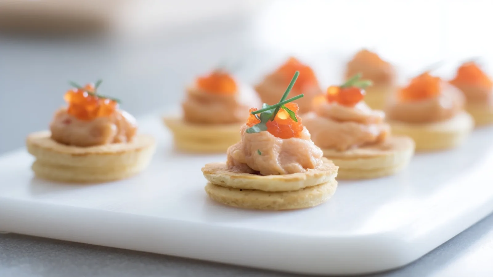 Фото блюда: Холодные закуски с нежной икрой минтая для праздничного стола