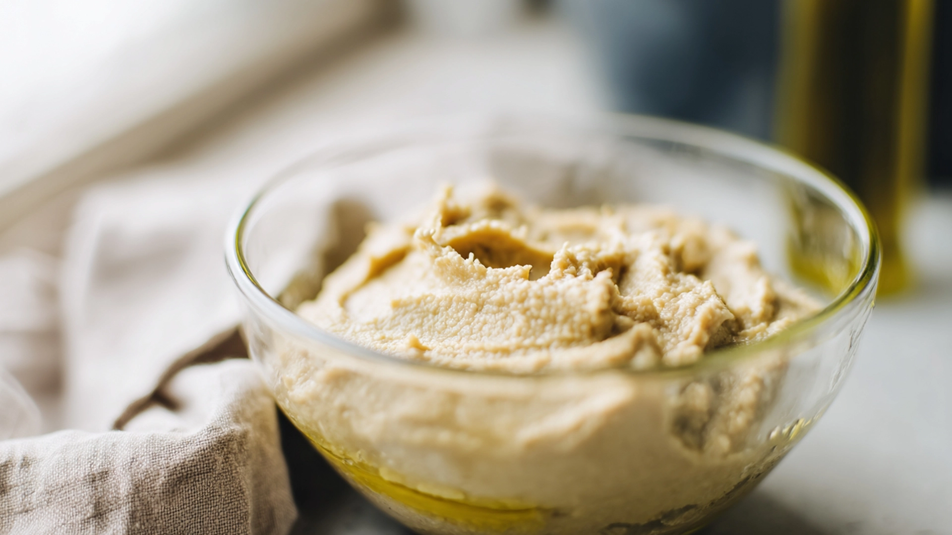 Фото блюда: Нежный хумус с семенами льна для полезного перекуса