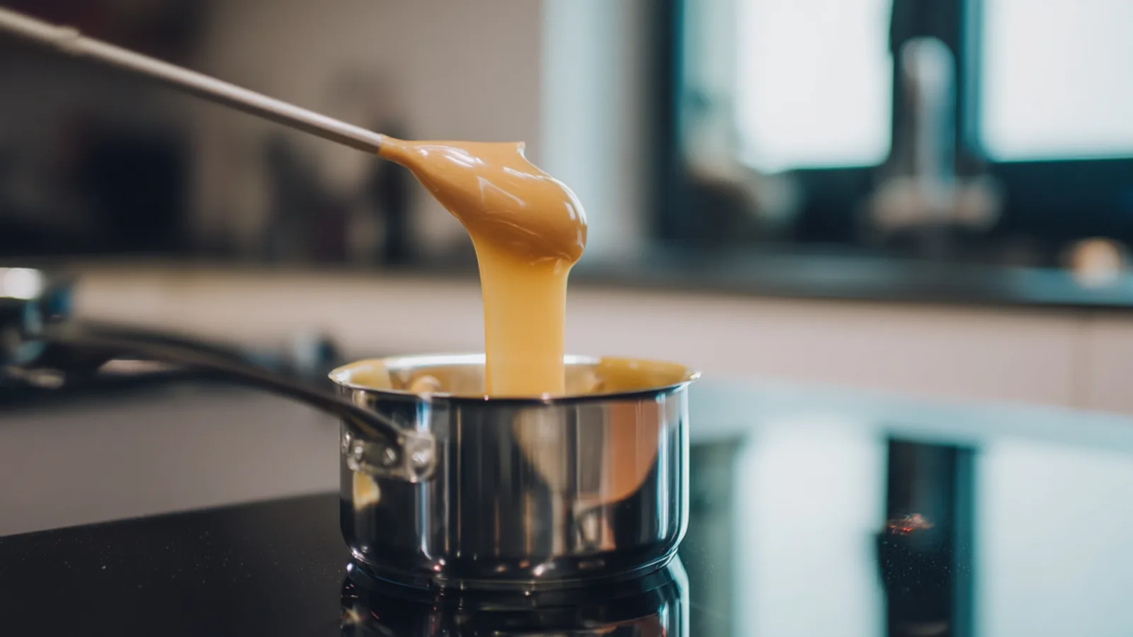 Фото блюда: Карамельный соус на желтках с шелковистой текстурой