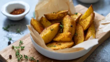 Фото блюда: Картофель по деревенски с ярким ароматом чабреца