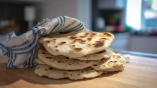 Фото рецепта: Кефирные лепешки с мягким вкусом