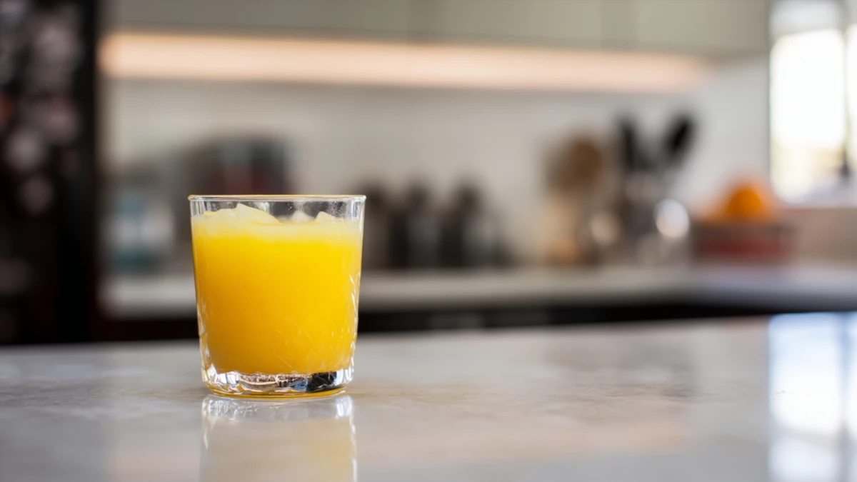 Фото блюда: Рецепт апельсинового киселя с джемом: как приготовить