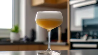 Фото рецепта: Кокосовый ромовый сауэр с пышной пеной