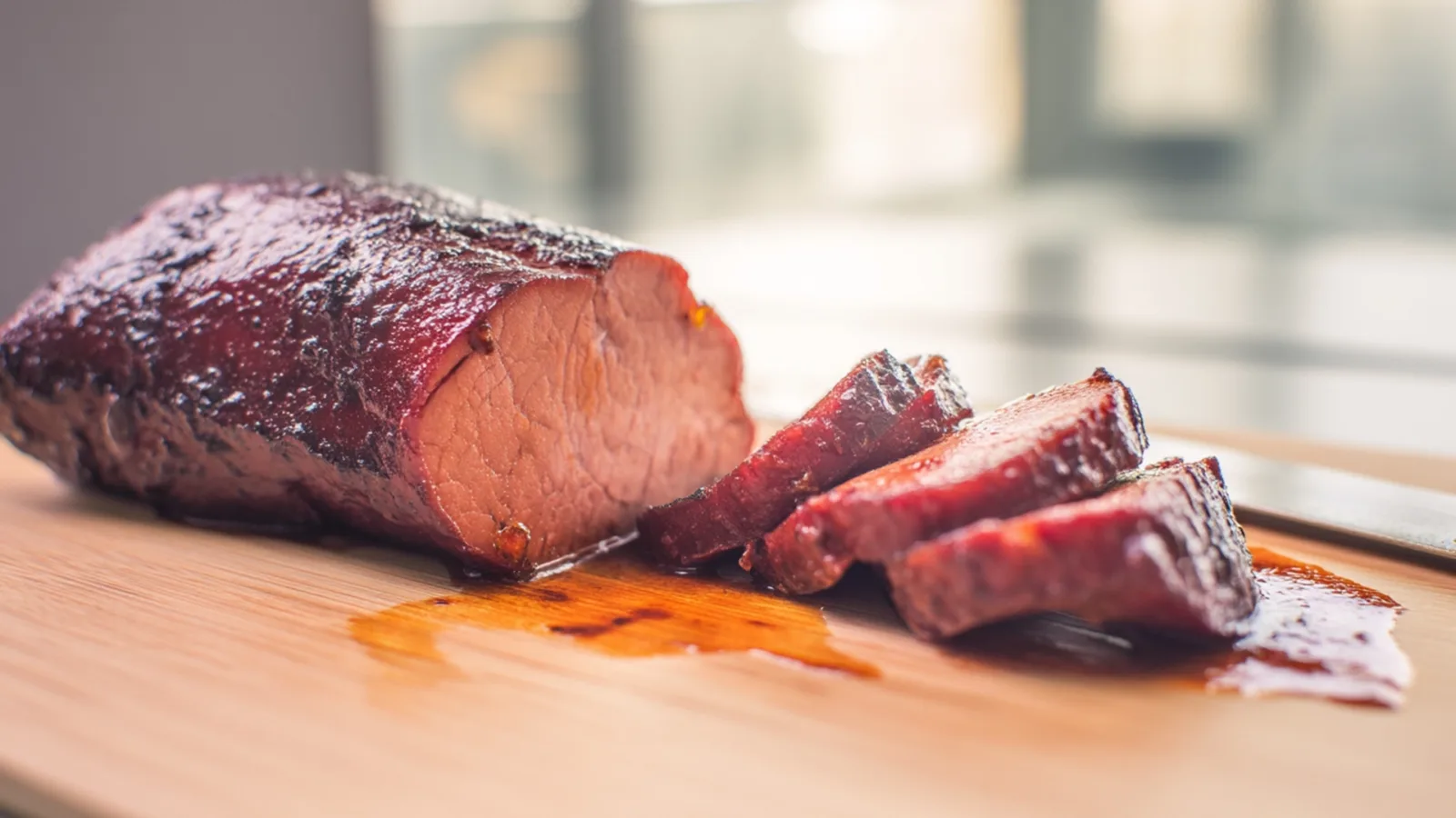 Фото блюда: Корейка барбекю с яркой сладкой глазурью