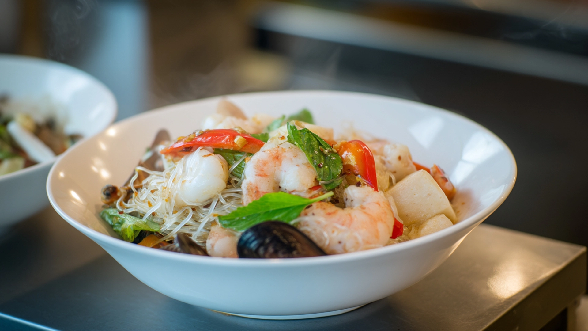 Фото блюда: Лапша с морепродуктами с ароматом моря