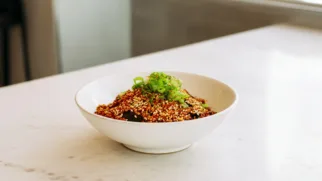 Фото рецепта: Острый маш по корейски с насыщенным вкусом