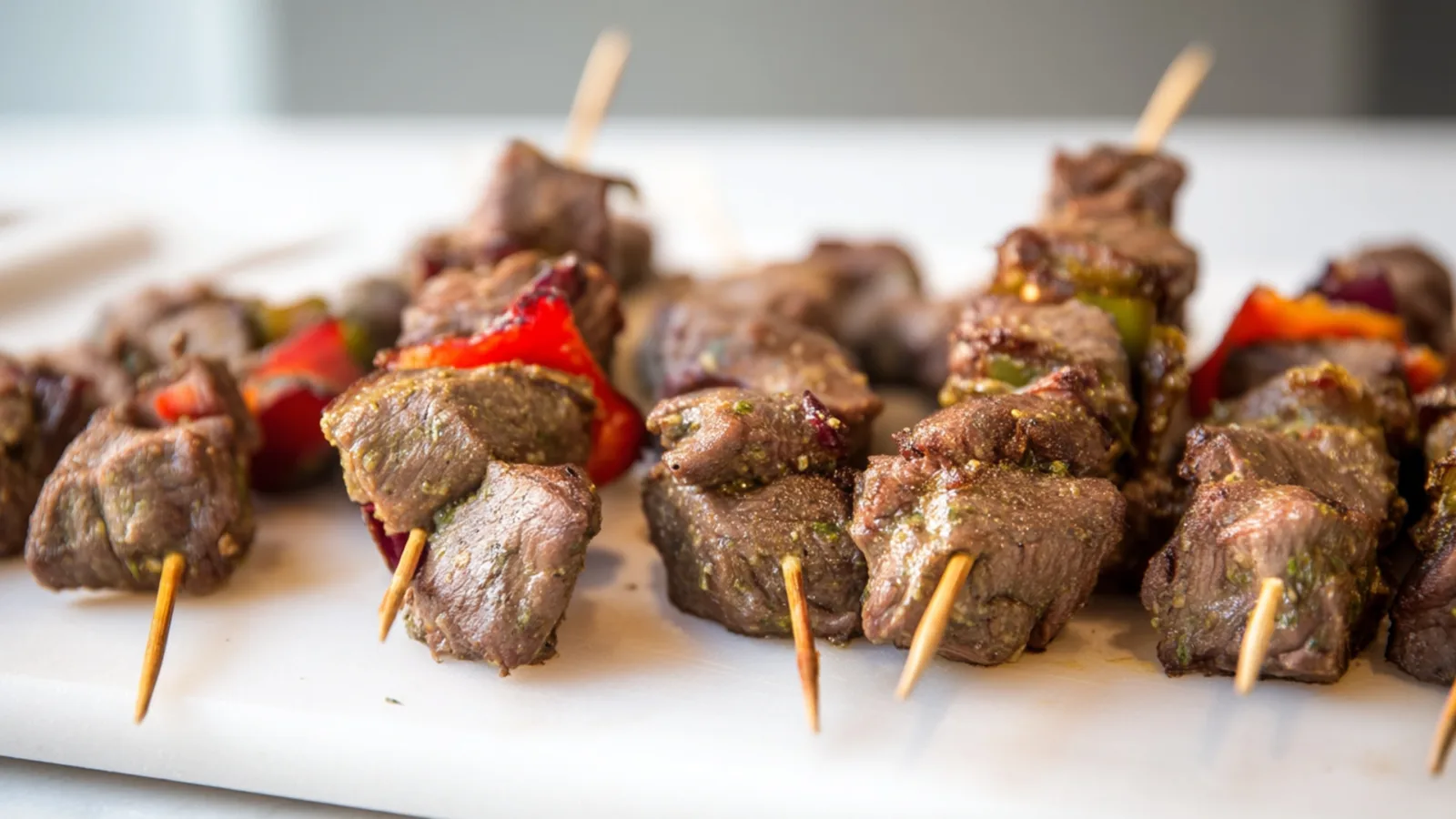 Фото блюда: Мини кебабы из говядины для быстрого фуршета