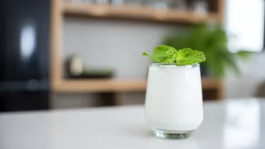 Фото блюда: Свежий мятный смузи на миндальном молоке для бодрого утра