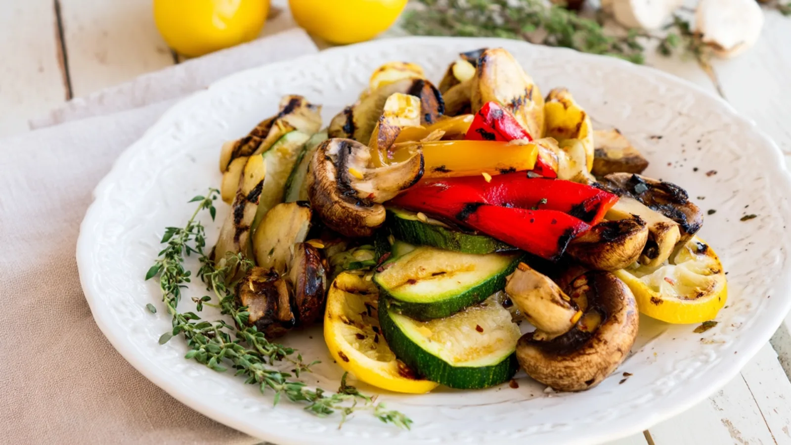 Фото блюда: Овощи гриль с ярким лимонным ароматом