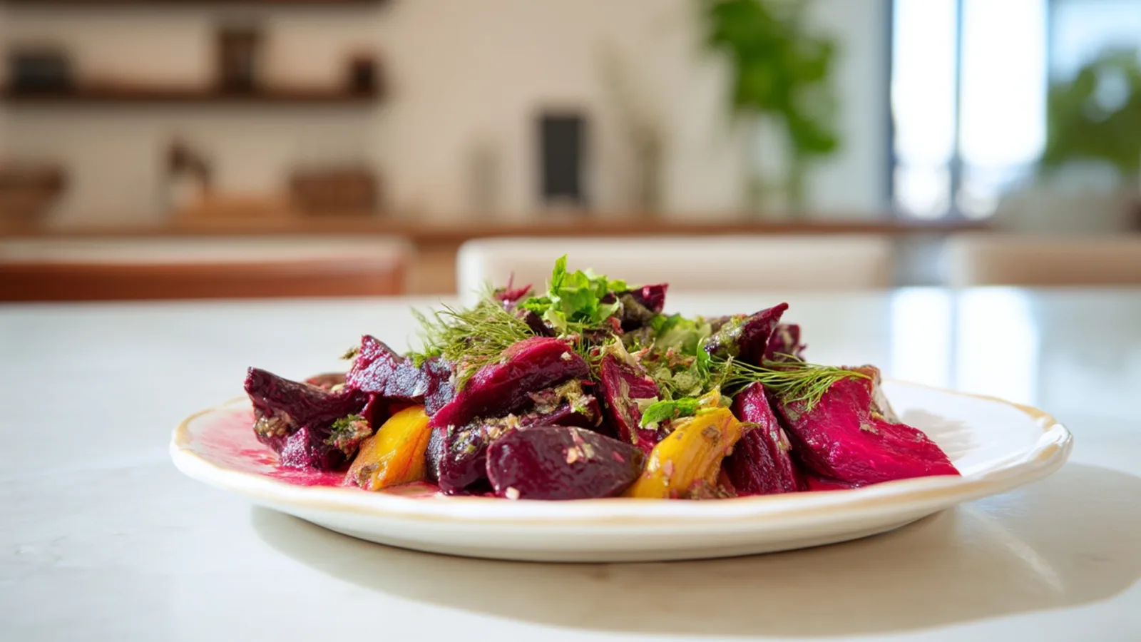 Фото блюда: Печеная свекла с анчоусами и пряным акцентом