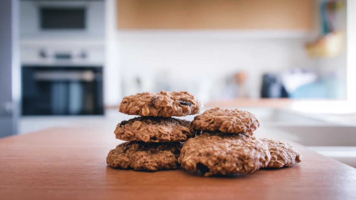 Фото блюда: Пряное овсяное печенье на патоке с насыщенным ароматом специй