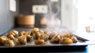 Фото рецепта: Печёный топинамбур с трюфельным маслом