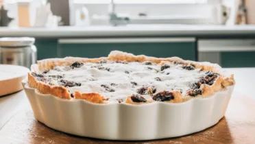 Фото рецепта Сладкий пирог с творогом и черносливом в воздушной корочке