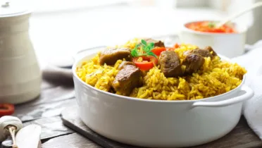 Фото блюда: Плов с паприкой который удивляет ароматом