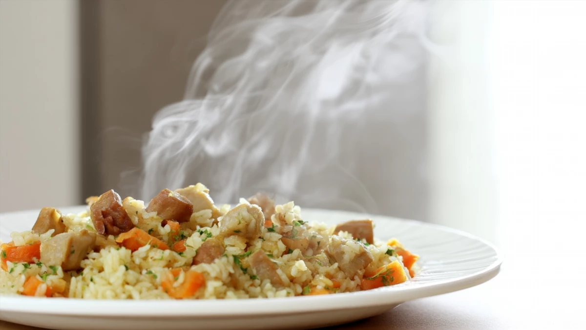 Фото блюда: Ароматный плов с говяжьим рубцом который удивляет вкусом