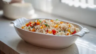 Фото рецепта: Рис с овощами и паприкой: вкусное и простое блюдо