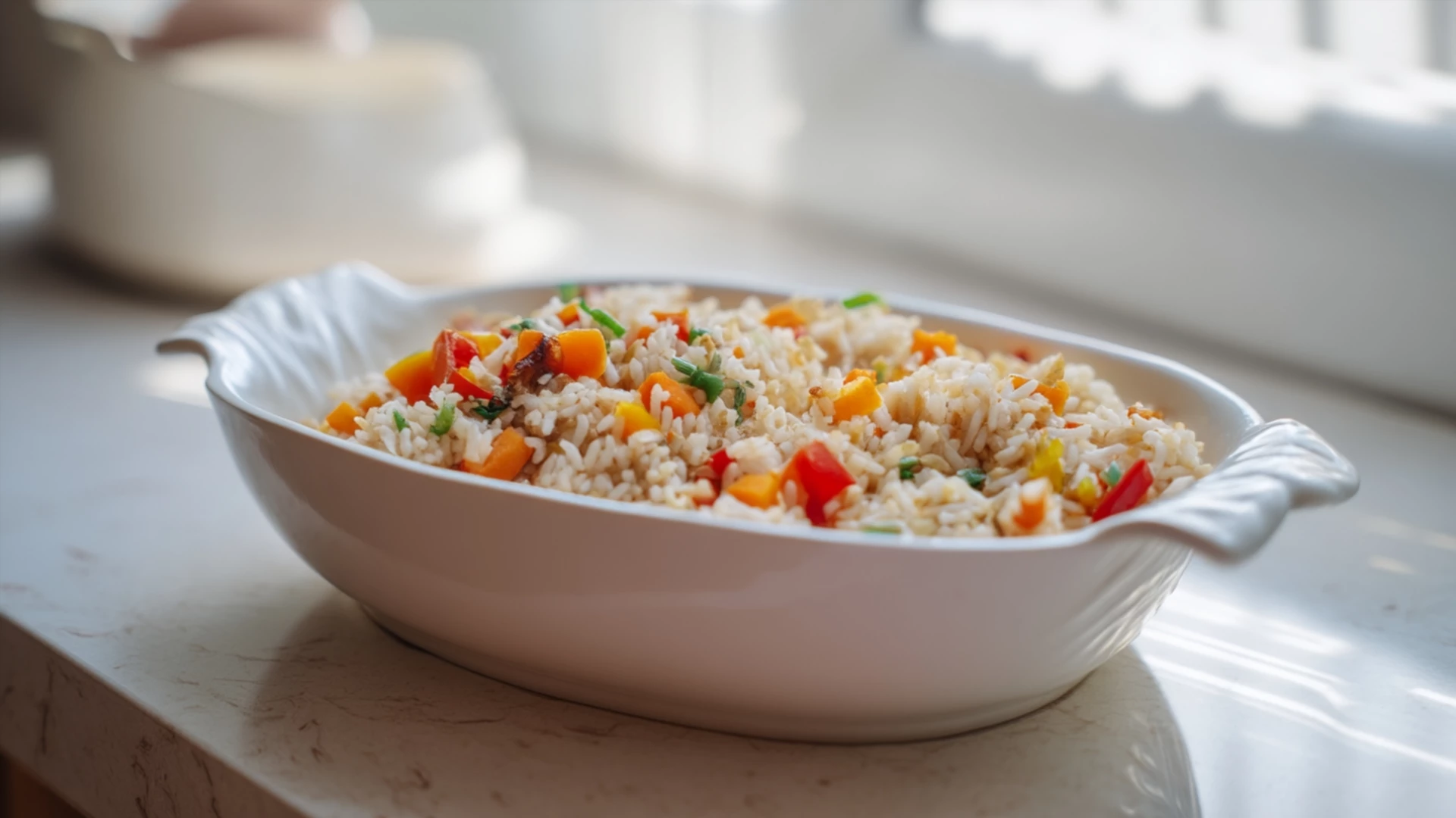 Фото блюда: Рис с овощами и паприкой: вкусное и простое блюдо