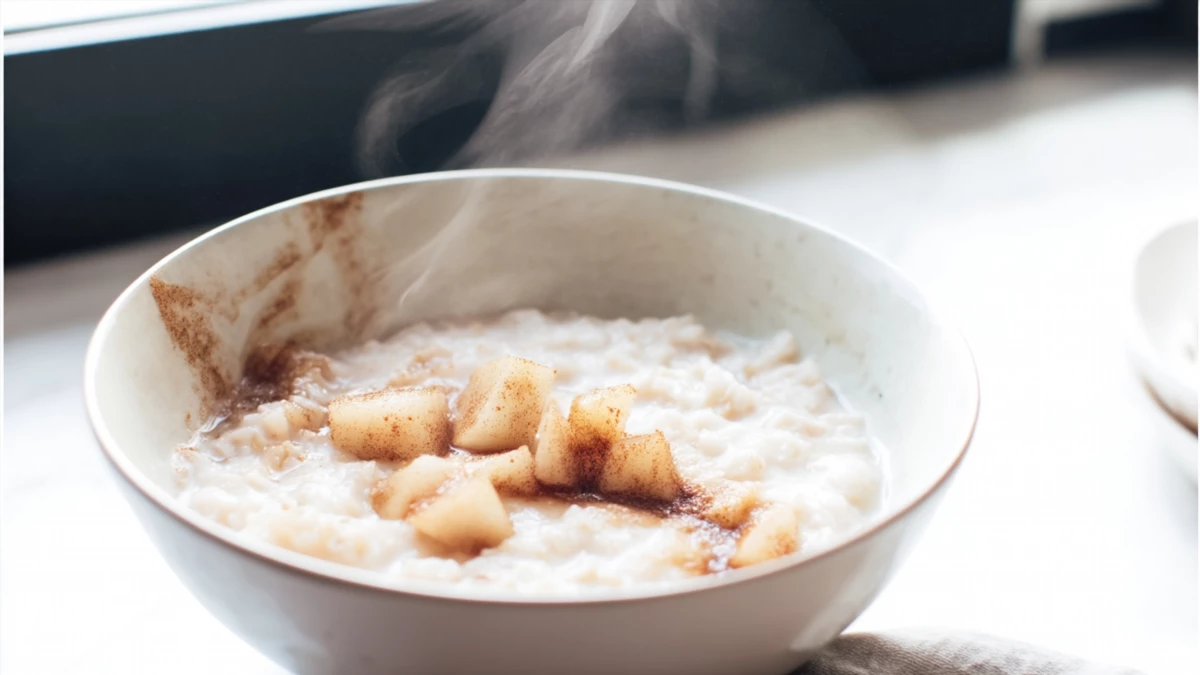 Фото блюда: Рисовая каша с грушей и корицей