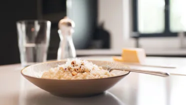 Фото блюда: Нежное ризотто с фундуком и ароматным сыром