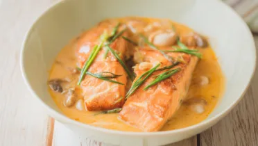 Фото блюда: Нежная сёмга в шелковистом сливочном соусе