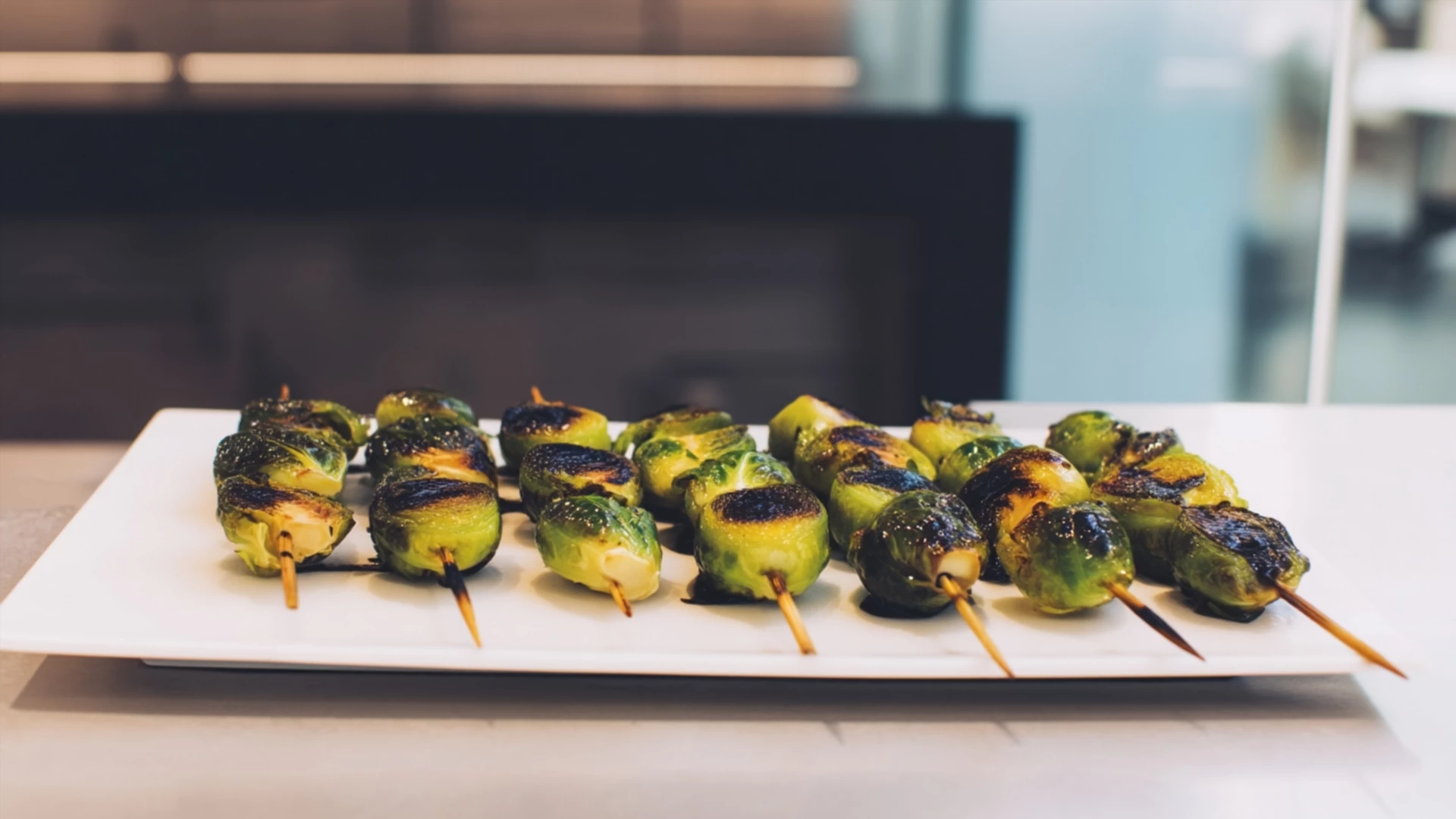 Фото блюда: Шашлычки из брюссельской капусты с ароматом гриля