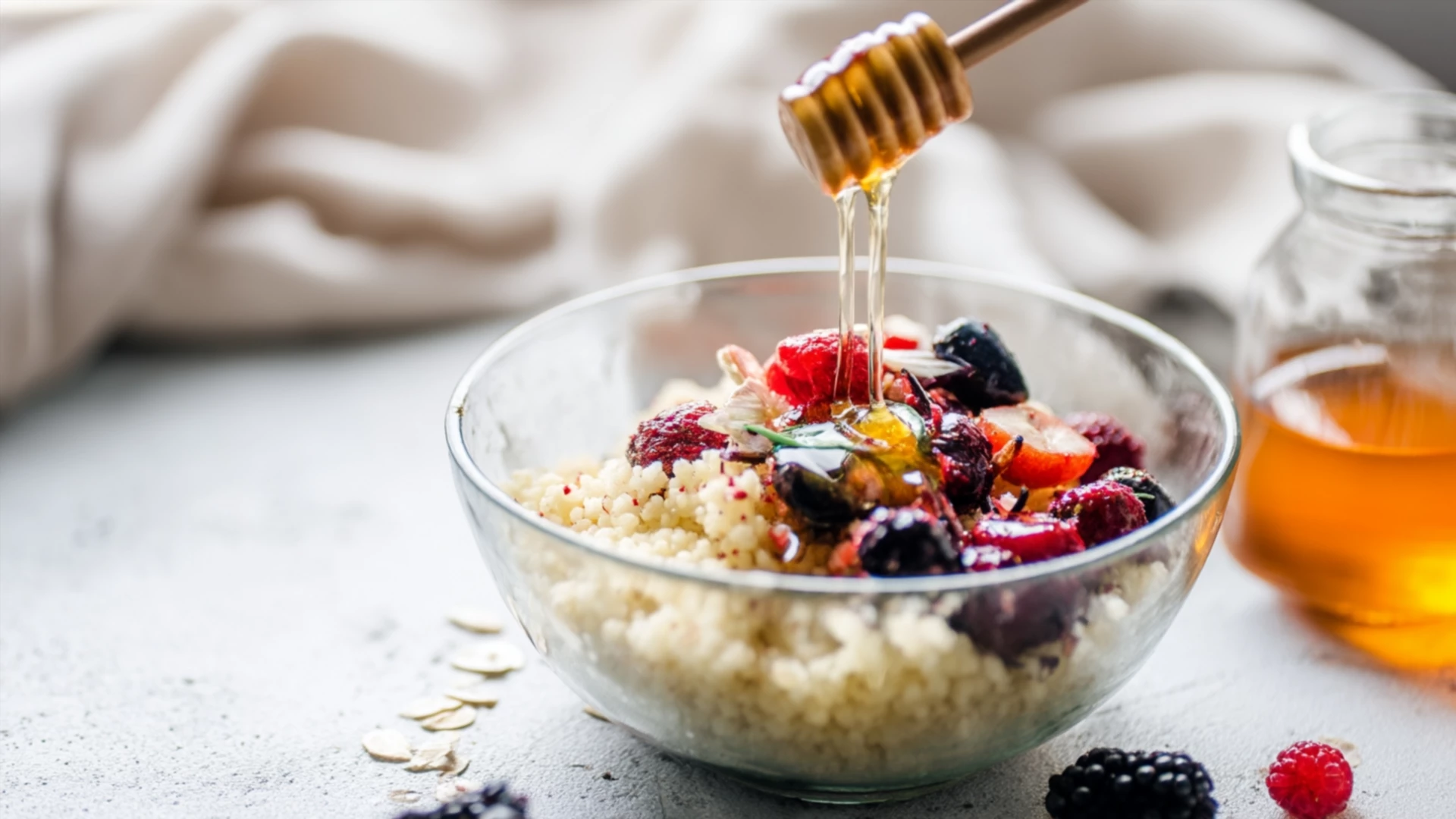 Фото блюда: Сладкий кус-кус с ягодами