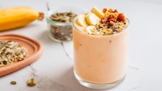 Фото рецепта: Смузи боул с папайей который подарит вам яркое утро