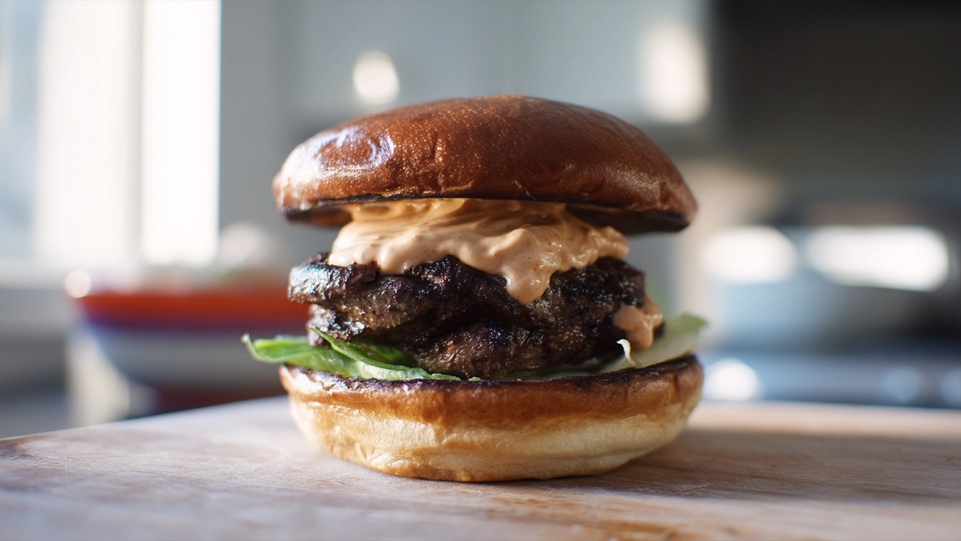 Фото блюда: Соус для бургеров с патокой который делает каждый бургер ярче