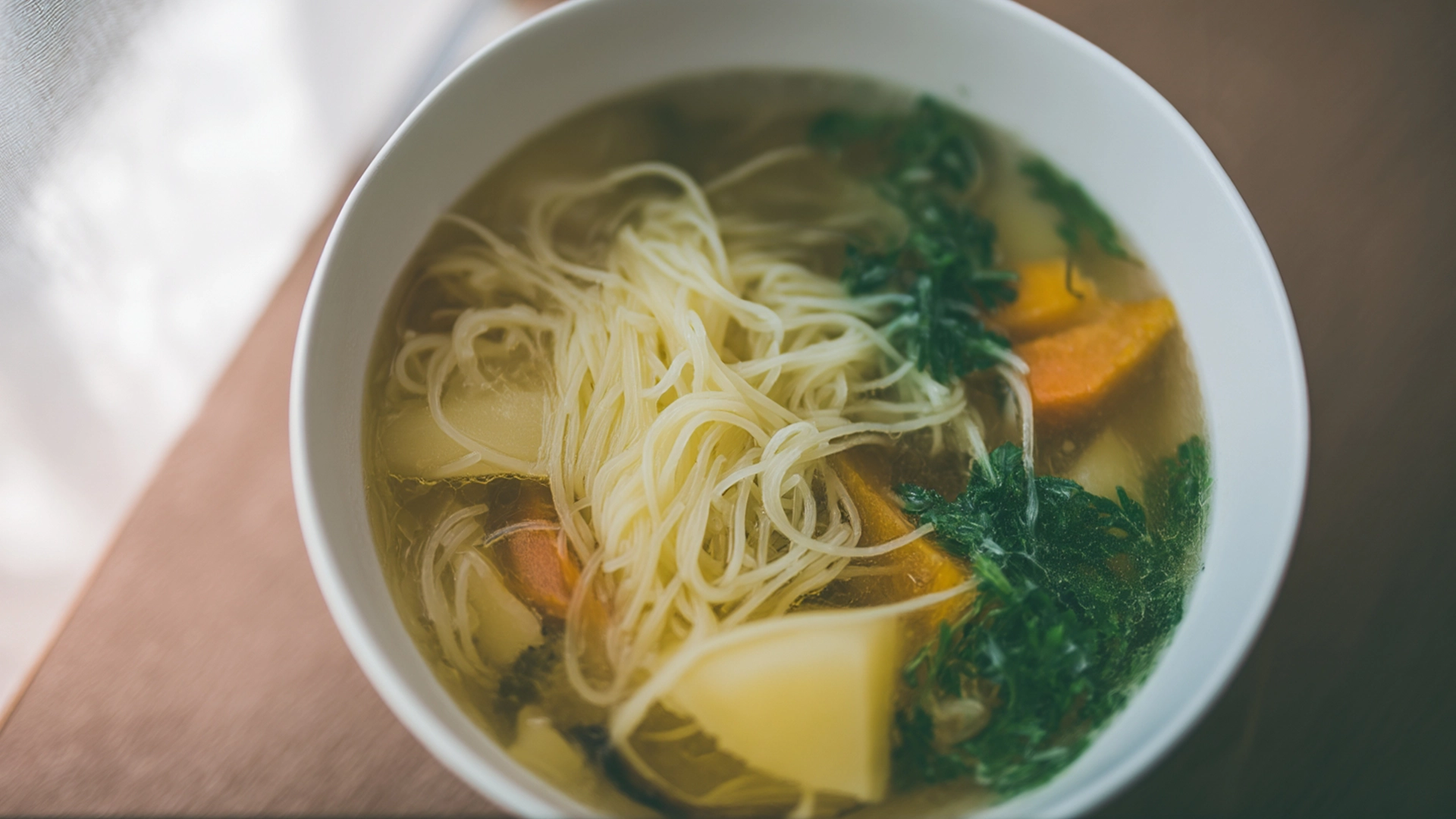 Фото блюда: Суп лапша с брюквой который согревает