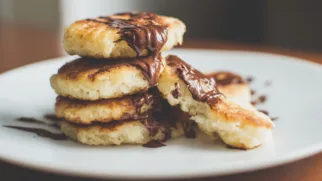 Фото рецепта: Воздушные сырники с шоколадом для сладкого утра