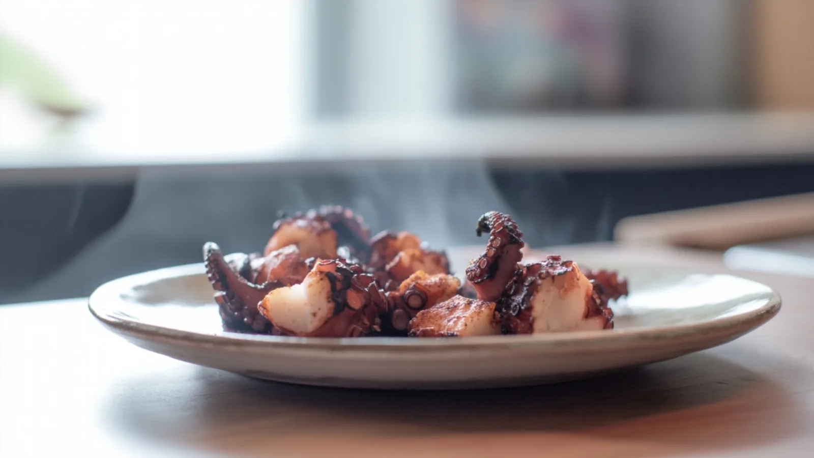 Фото блюда: Пикантные тапас с осьминогом и паприкой для гурманов