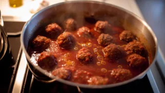 Фото рецепта: Тефтели в томатном соусе: ароматная Средиземноморская классика