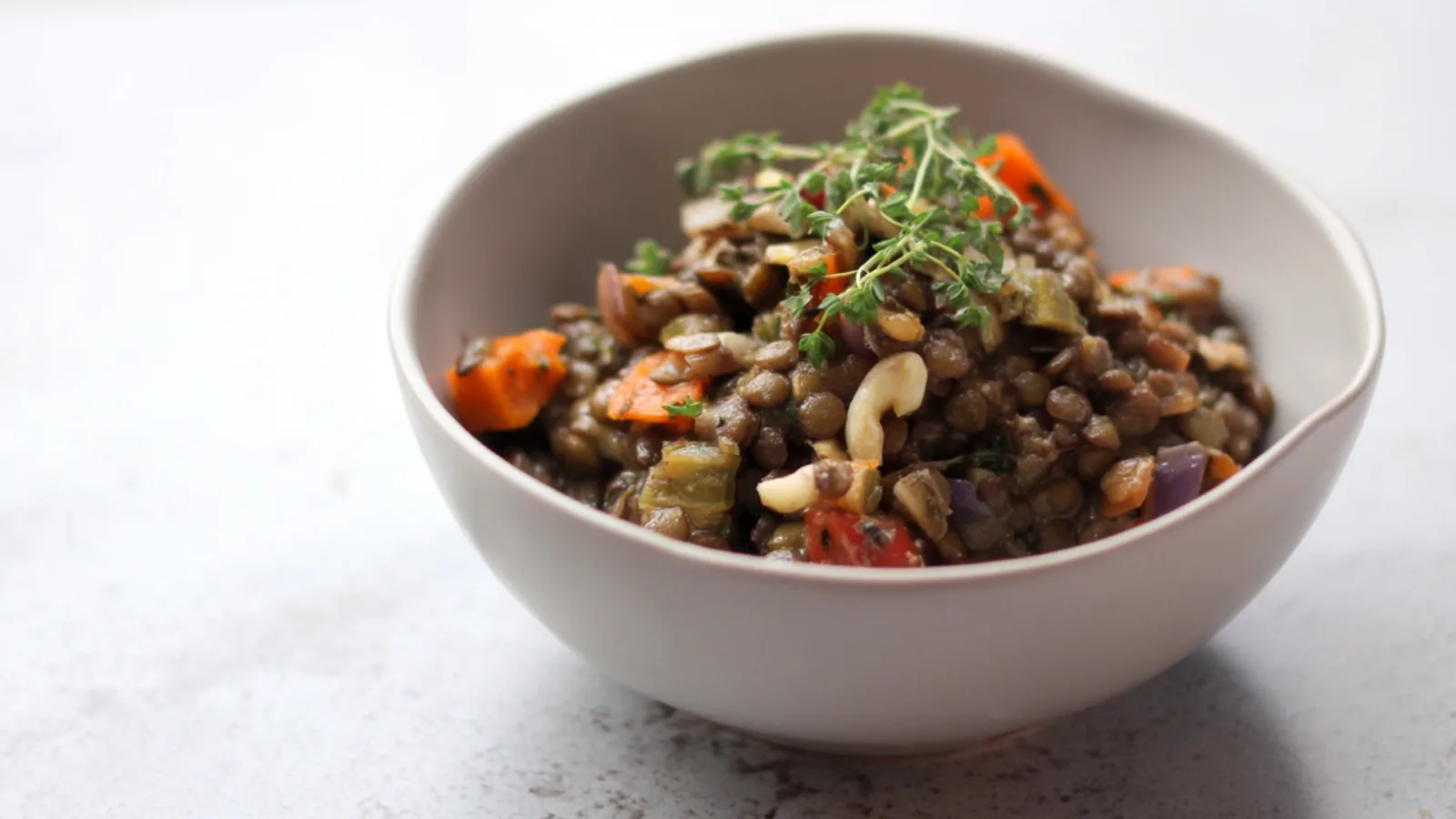 Фото блюда: Тёплая чечевица с ореховым ароматом