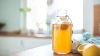 Фото рецепта: Освежающий тоник с имбирным сиропом и ярким цитрусом